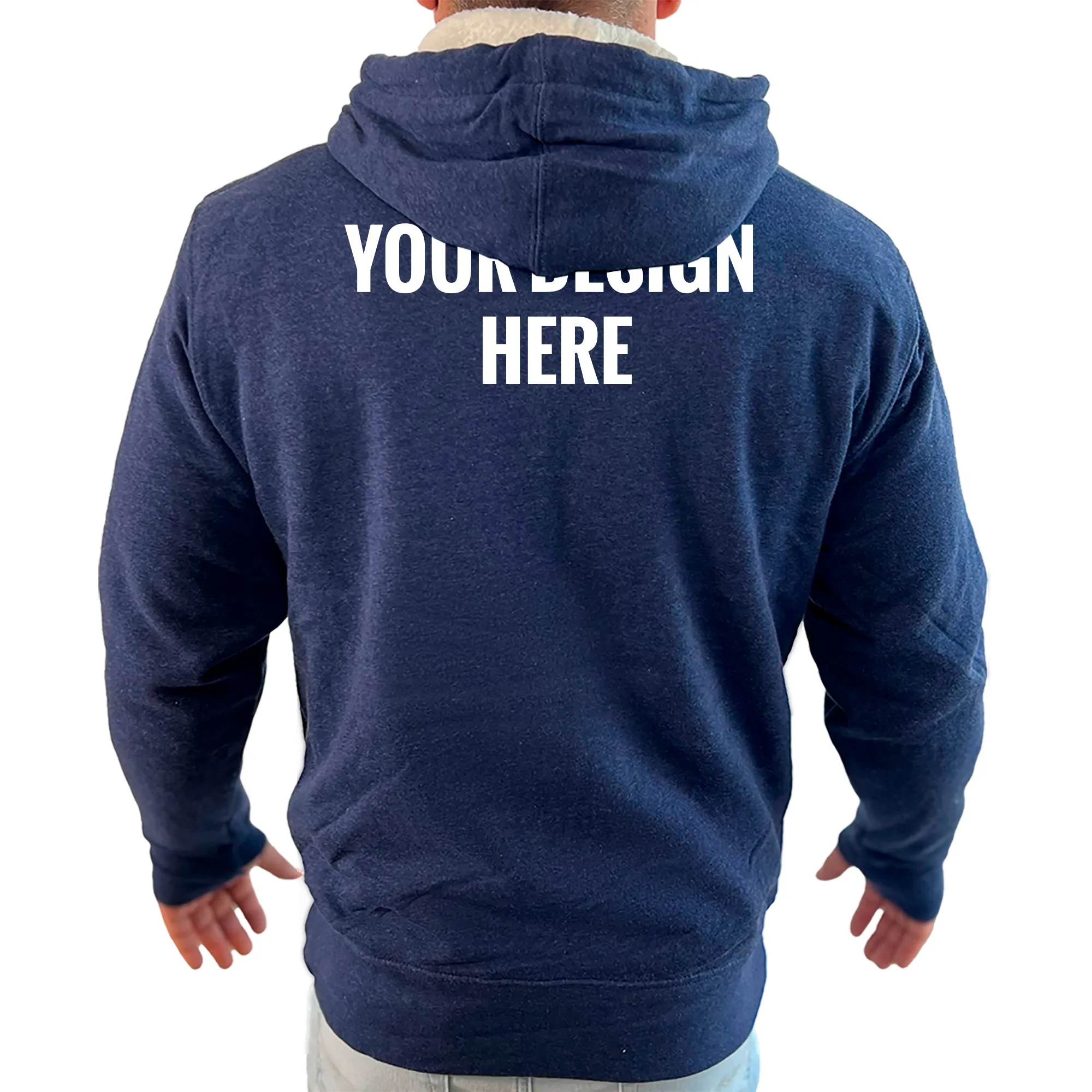 11th Dimension BJJ Academy Sherpa Lined Zip-Up Hoodie #792 C