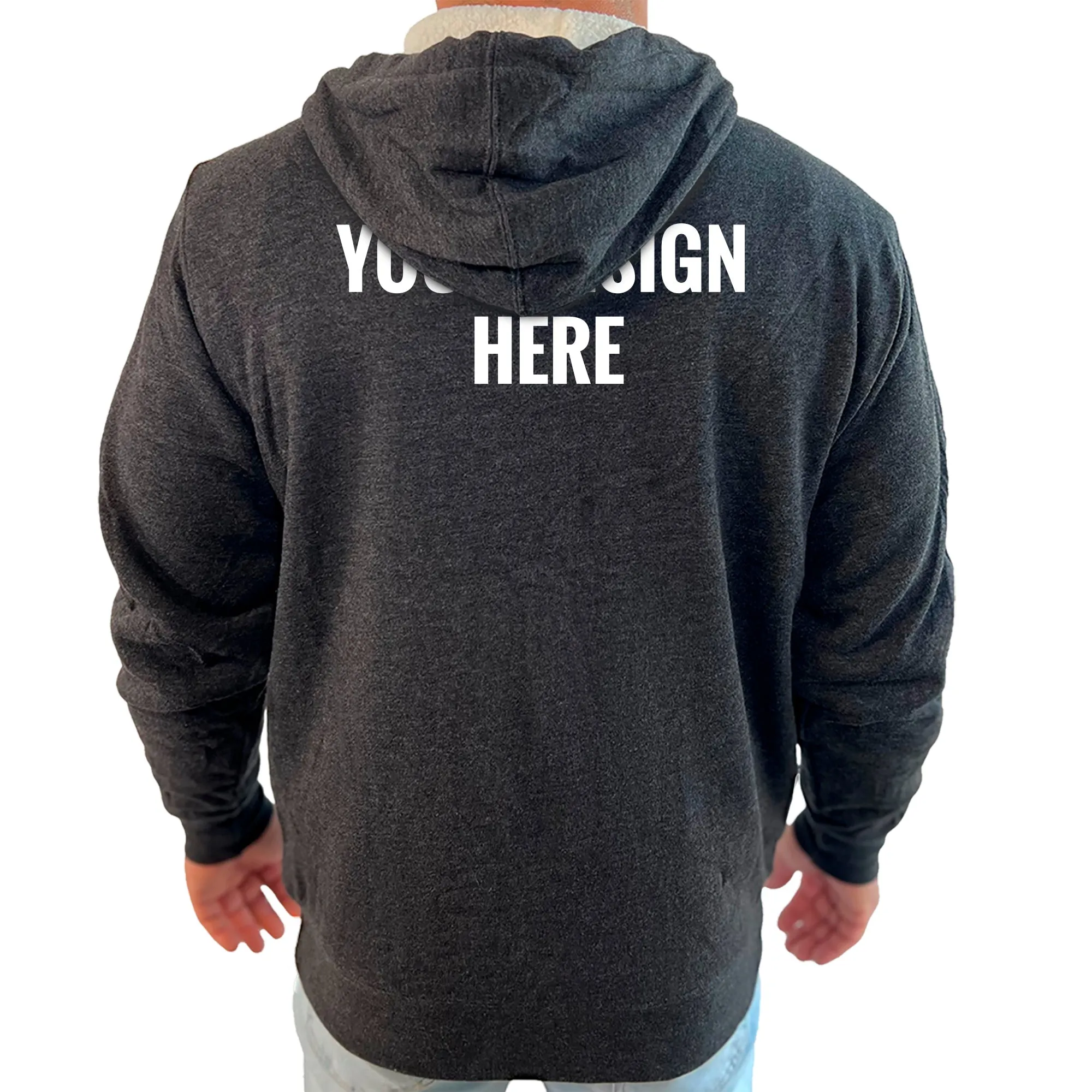 11th Dimension BJJ Academy Sherpa Lined Zip-Up Hoodie #792 C