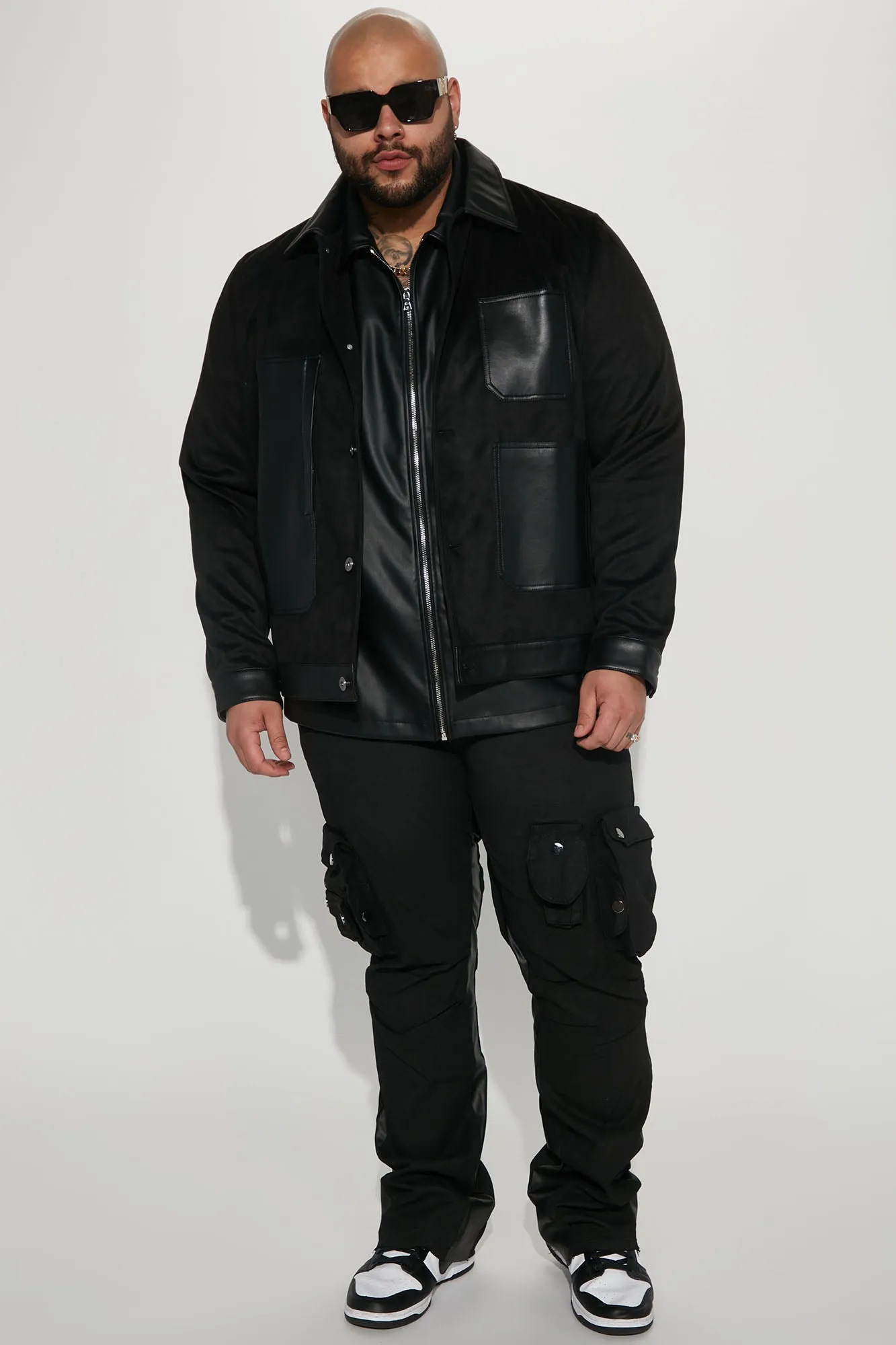 All Or Nothing Faux Suede Jacket - Black