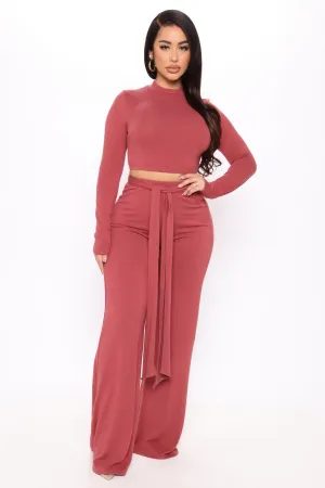 Anastasia Pant Set - Mauve