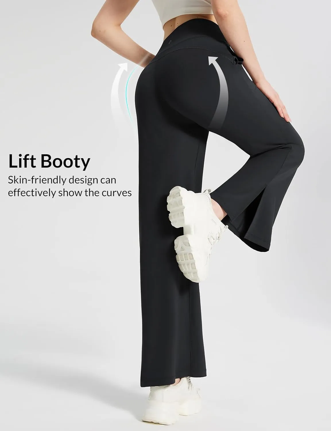 baleaf Women's Loose Yoga Pants Wide Leg Athletic Pants High Waisted Casual Lounge Drawstring Sweatpants with Pockets