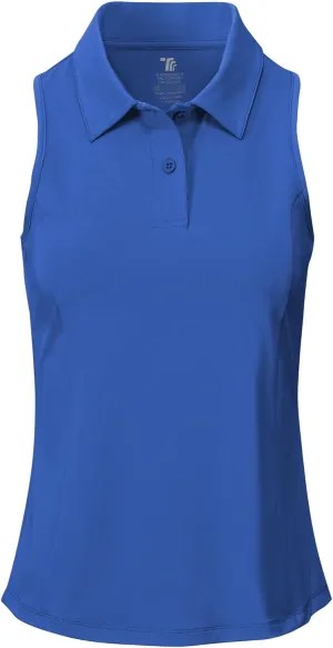 BASUDAM Women's Sleeveless Golf Shirts Back-Tuck UPF 50  Active Tennis T-Shirts Polo Tank Tops Quick Dry