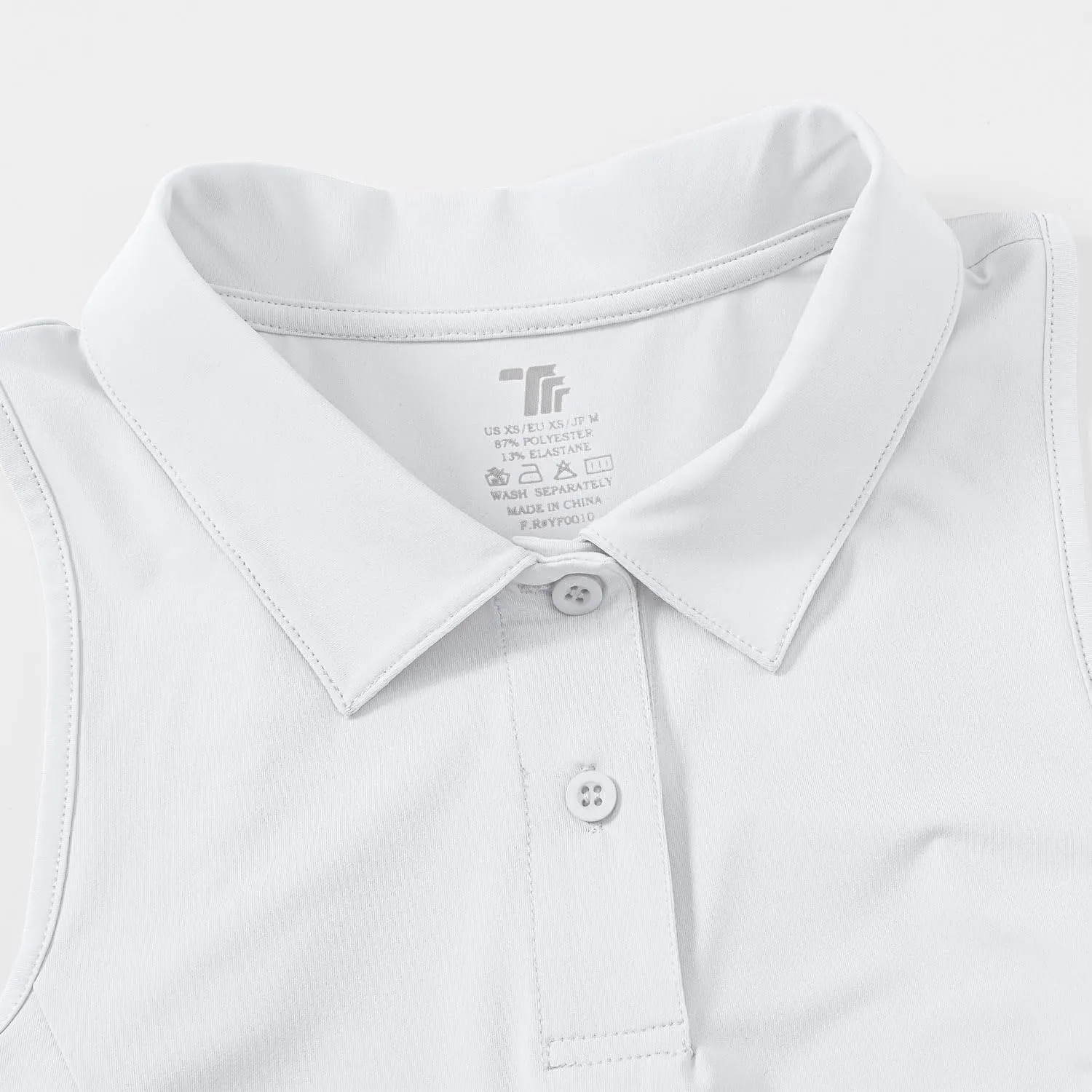 BASUDAM Women's Sleeveless Golf Shirts Back-Tuck UPF 50  Active Tennis T-Shirts Polo Tank Tops Quick Dry