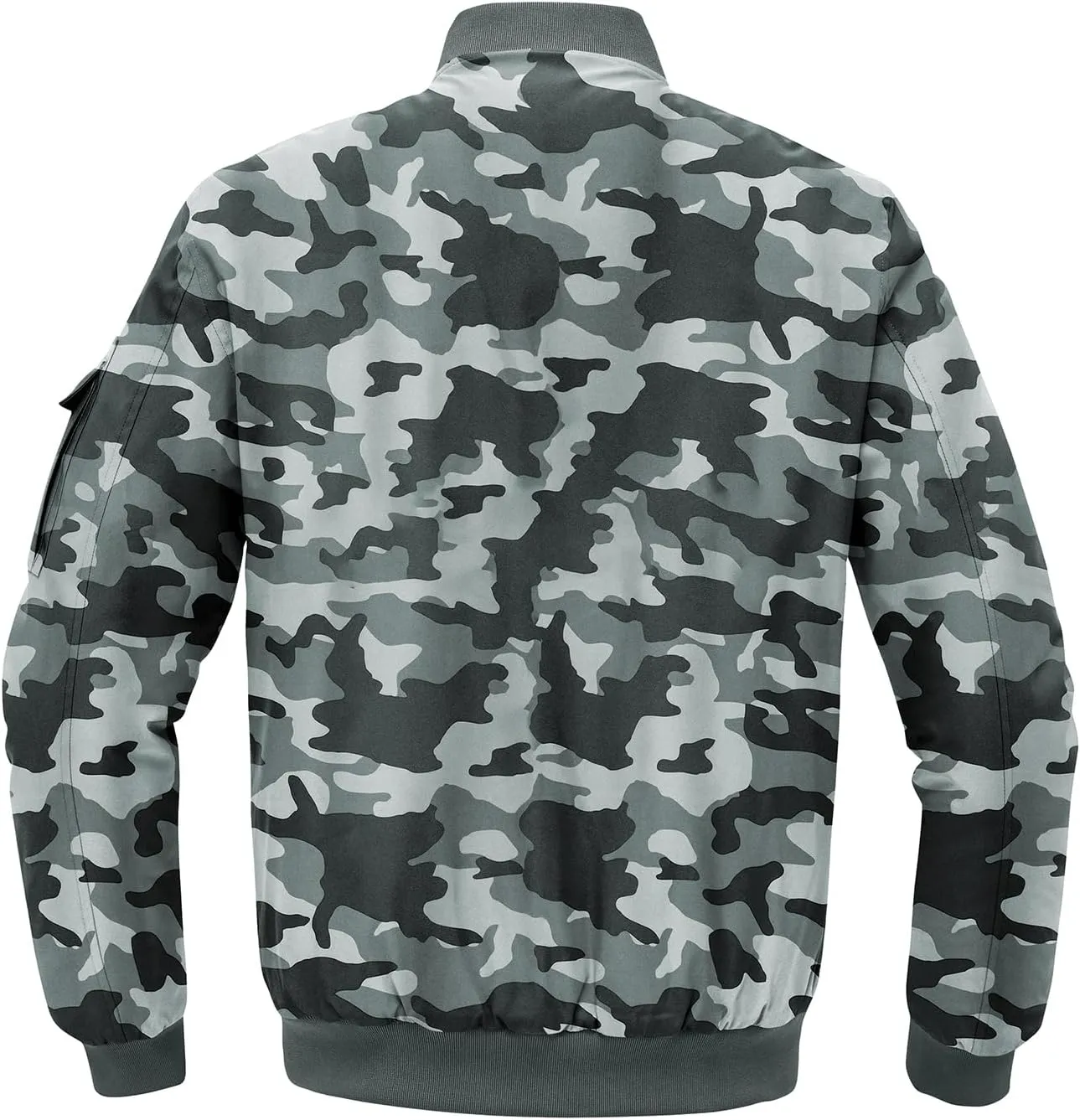 BGOWATU Men's Jacket Windproof Quilted Bomber Jackets Casual Fall Winter Warm Padded Coats Outwear