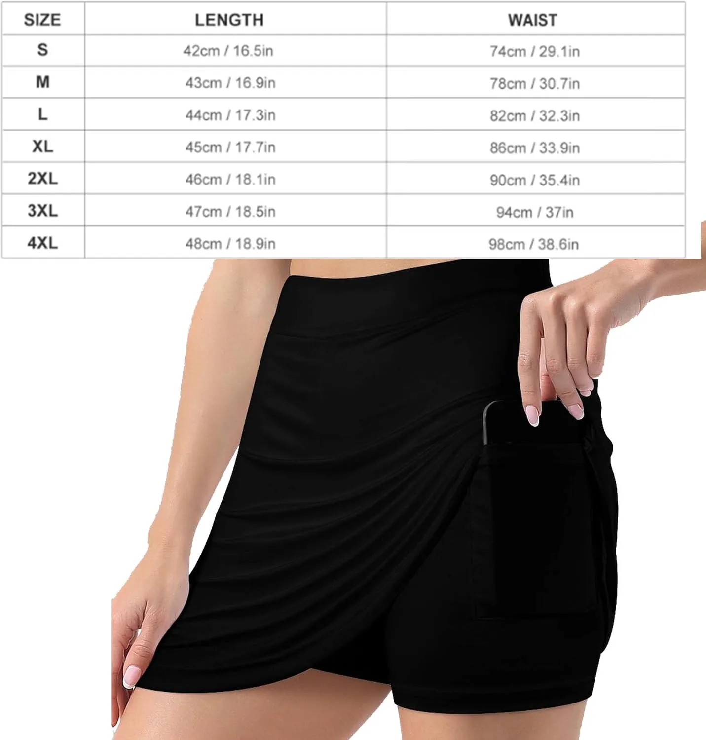 Colorful Flower Shorts Skirt Women Golf Skirt Tennis Skirt Mini Skirts High Waist Single Pocket Exercise Skorts