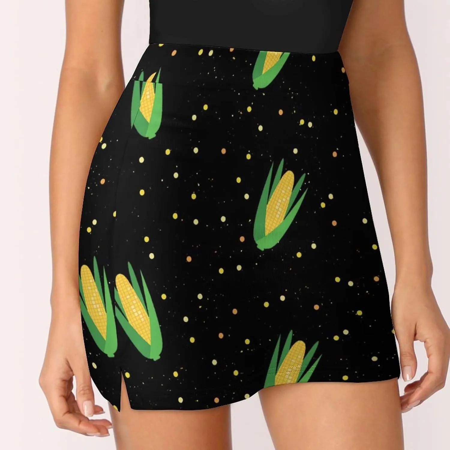 Colorful Flower Shorts Skirt Women Golf Skirt Tennis Skirt Mini Skirts High Waist Single Pocket Exercise Skorts