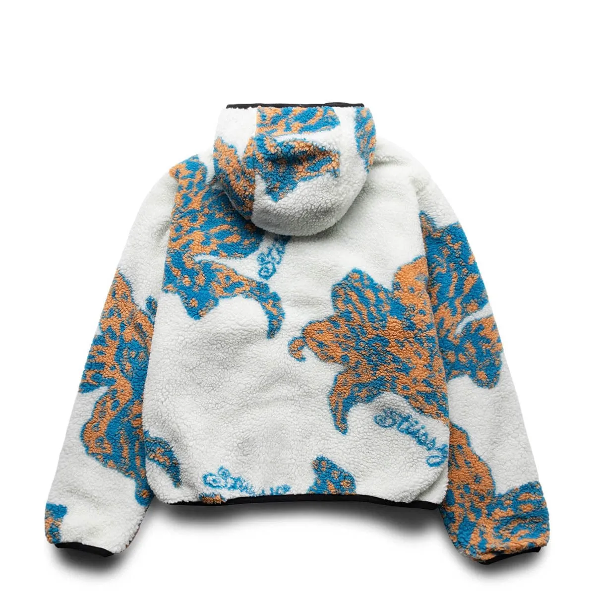 FLORAL SHERPA HOOD JACKET