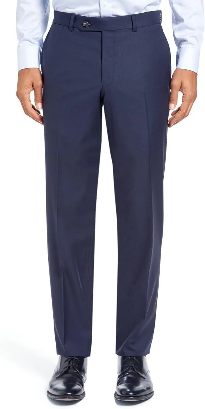 GN Luciano Men's Two Piece 2 Button Stripe Suit Modern Fit Jacket with Pant