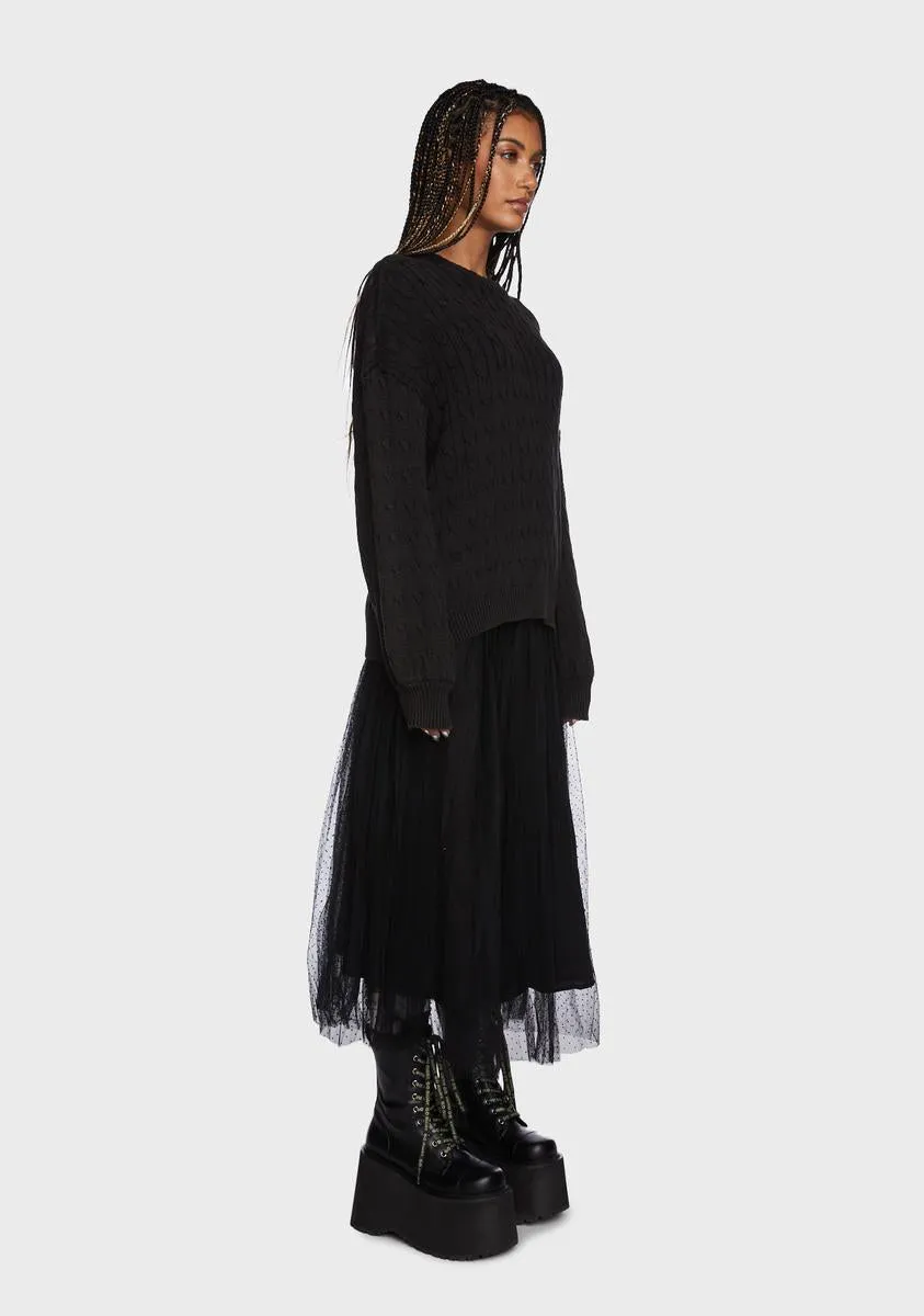 Heard It Before Oversized Sweater