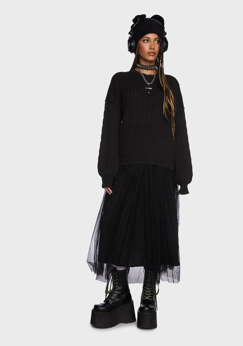 Heard It Before Oversized Sweater