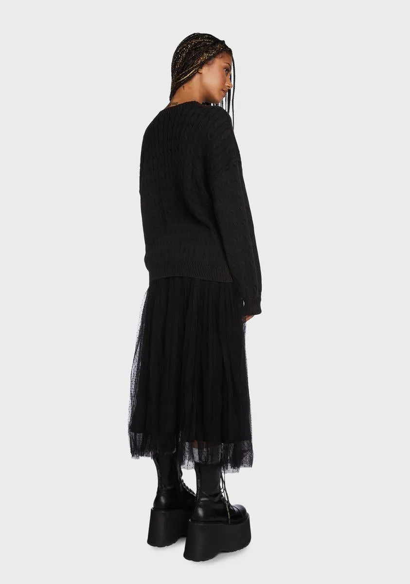 Heard It Before Oversized Sweater