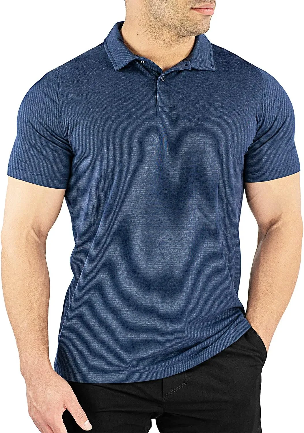 HydraVent Men's Polo Shirts - Quick Dry Athletic Short Sleeve Polo Shirt for Men