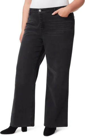 Jessica Simpson Women's Relaxed Wide Straight Leg High Rise Jean Plus