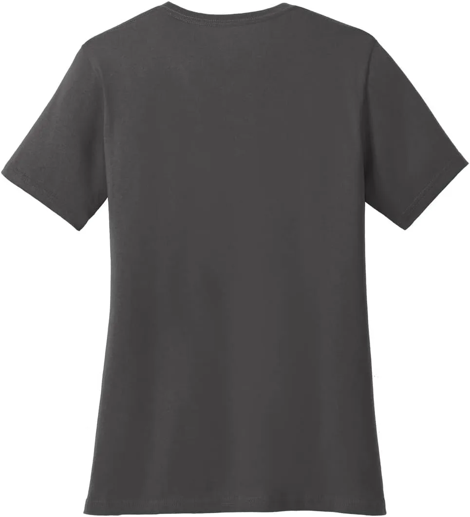 JustBlanks Womens 100% Cotton Tee Shirt Short Slevees Regular Fit Casual Core Cotton Tees for Women