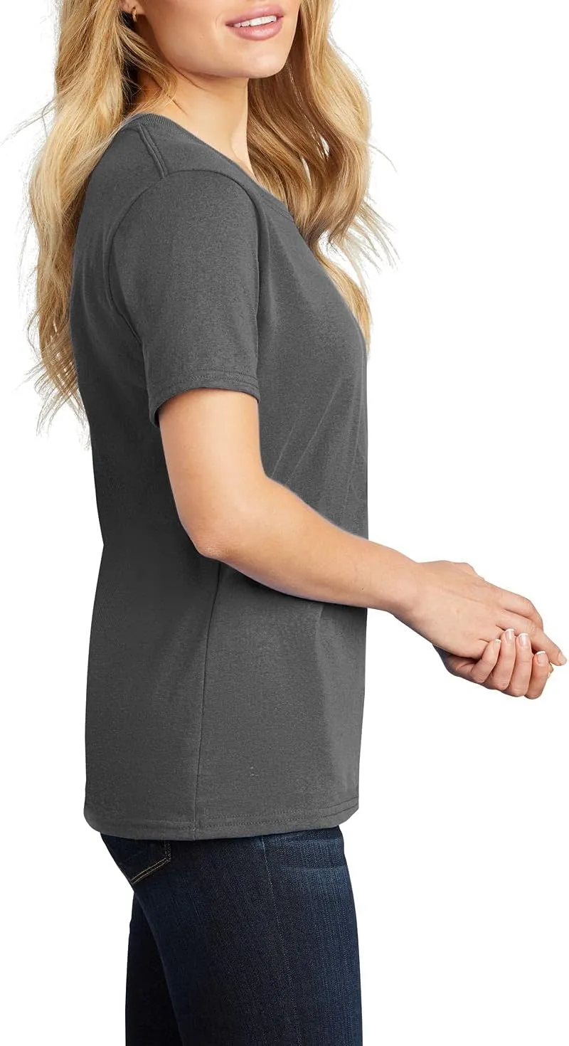 JustBlanks Womens 100% Cotton Tee Shirt Short Slevees Regular Fit Casual Core Cotton Tees for Women