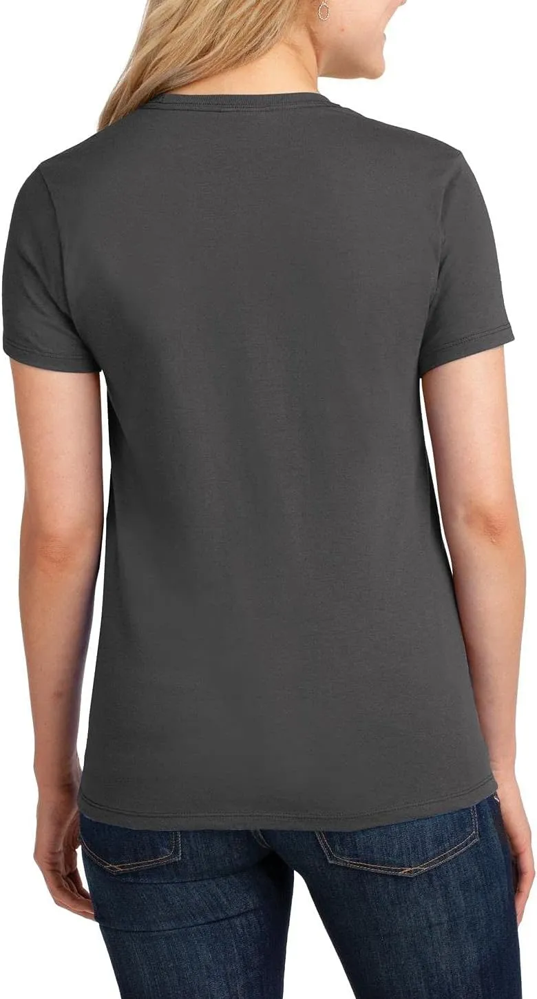 JustBlanks Womens 100% Cotton Tee Shirt Short Slevees Regular Fit Casual Core Cotton Tees for Women