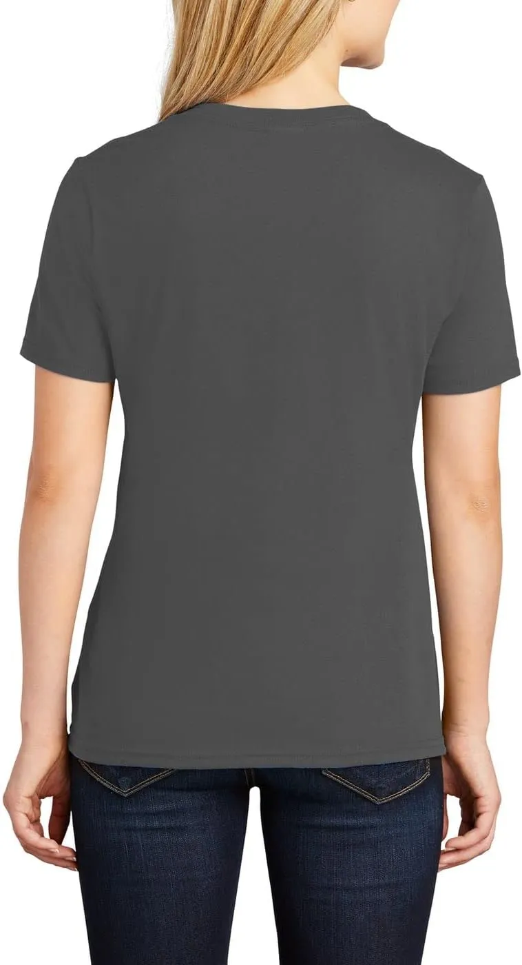 JustBlanks Womens 100% Cotton Tee Shirt Short Slevees Regular Fit Casual Core Cotton Tees for Women