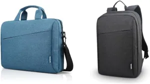 Lenovo - Laptop Shoulder Bag T210 for Laptop or Tablet, Sleek Design & Laptop Backpack B210, 15.6-Inch Laptop/Tablet, Durable, Water-Repellent, Lightweight