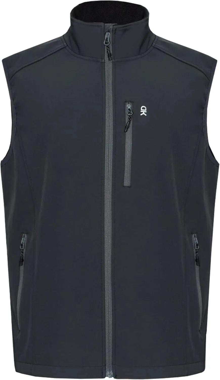 Little Donkey Andy Men's Lightweight Fleece lined Softshell Vests Windproof Sleeveless Jackets for Hiking Golf Travel