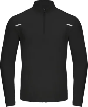 Men's Quarter Zip Athletic Shirt, Long Sleeve Performance Pullover, Quick Dry Running Cycling Workout Top Athletic Shirts