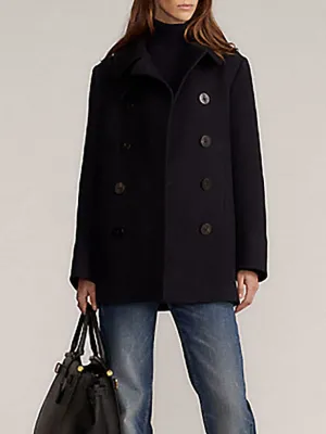 New Faux Fur Coats For Women High Collar Long Sleeves Black Casual Trench Coats