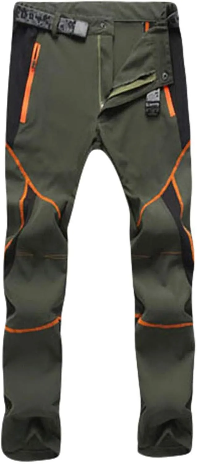 Pants For Men Men's Waterproof Pants Fashion Splice Windproof Trousers Softshell Outdoor Hiking Trousers Cargo Pants