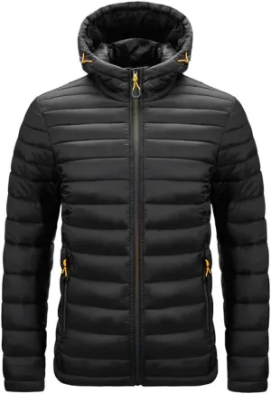 Pegsmio Cotton-Padded Clothes Men Casual Jackets Fashion Outdoor Winter Warm Windproof Hooded Coats