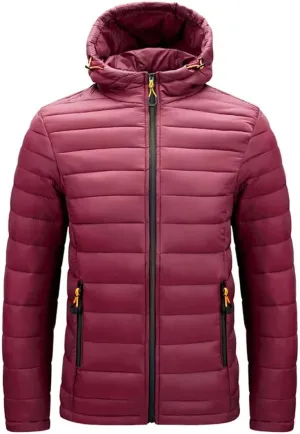 Pegsmio Cotton-Padded Clothes Men Casual Jackets Fashion Outdoor Winter Warm Windproof Hooded Coats