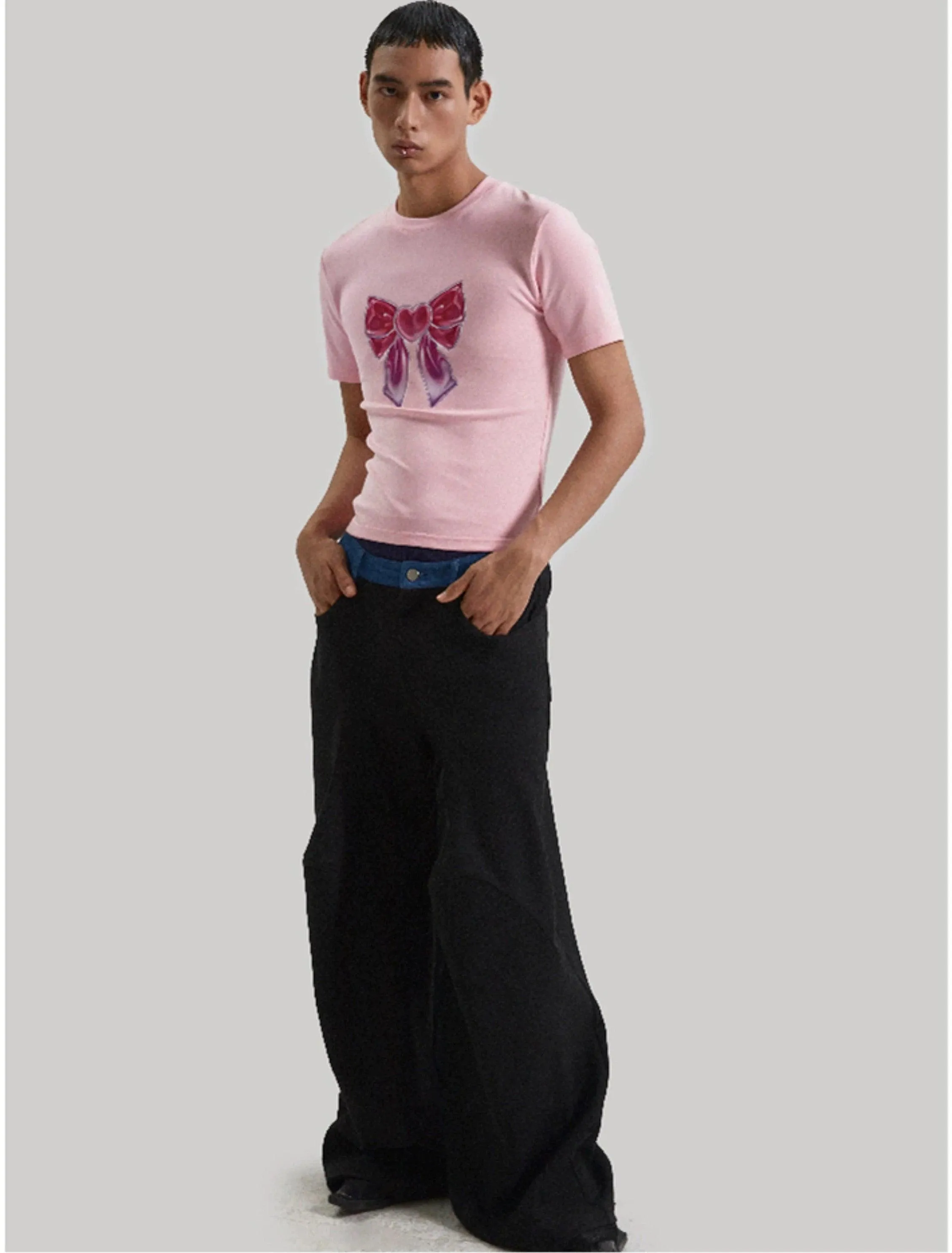 Playful Bow Graphic Tee