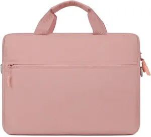 Sleek Protective Laptop Sleeve with Shoulder Strap for 14/15.6 Inch Notebooks Case Bag for Daily Use and Business Trips, Pink
