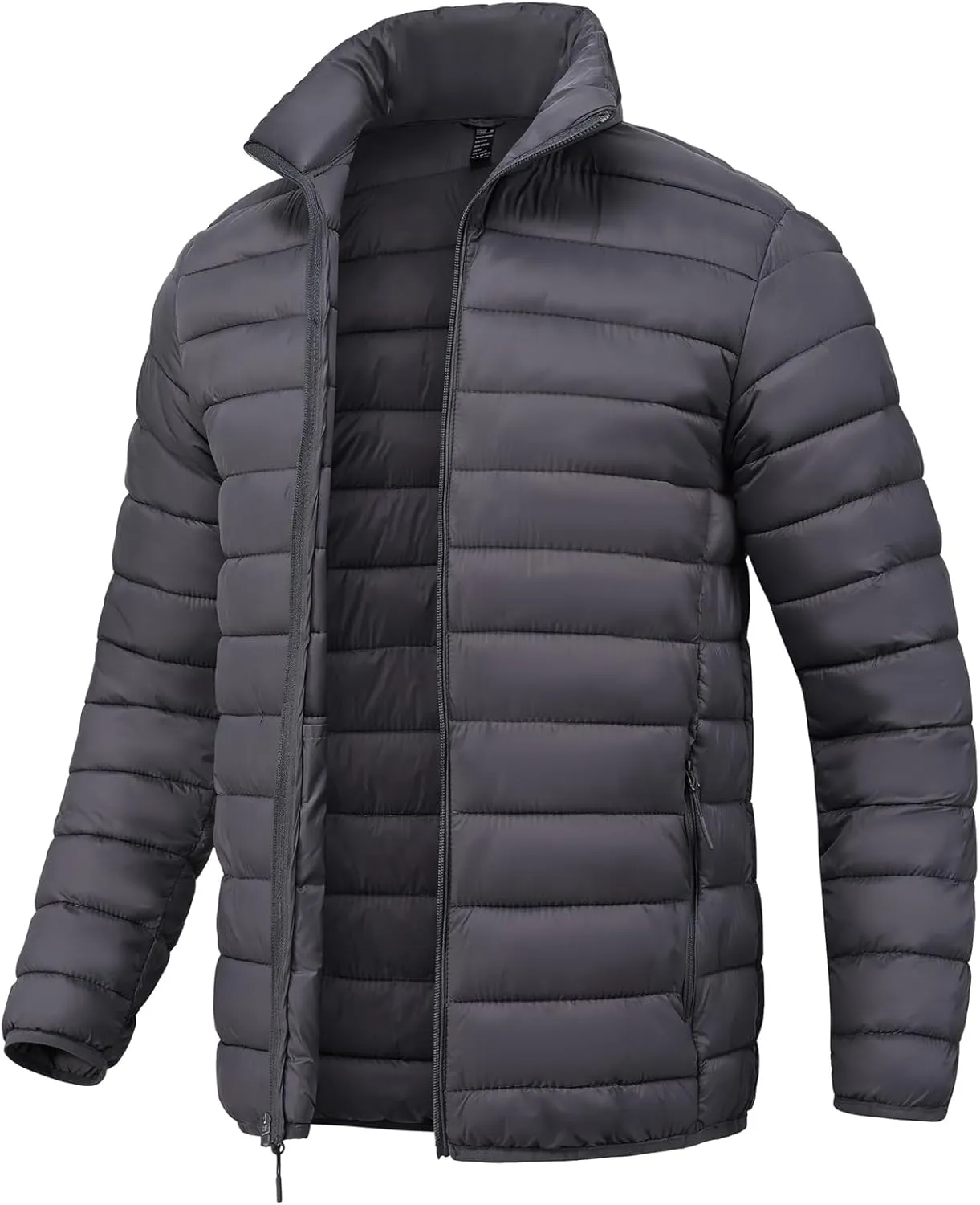 SPOSULEI Men Puffer Down Jacket Packable Lightweight Winter Jackets Coats Outdoor Waterproof Insulated Jackets