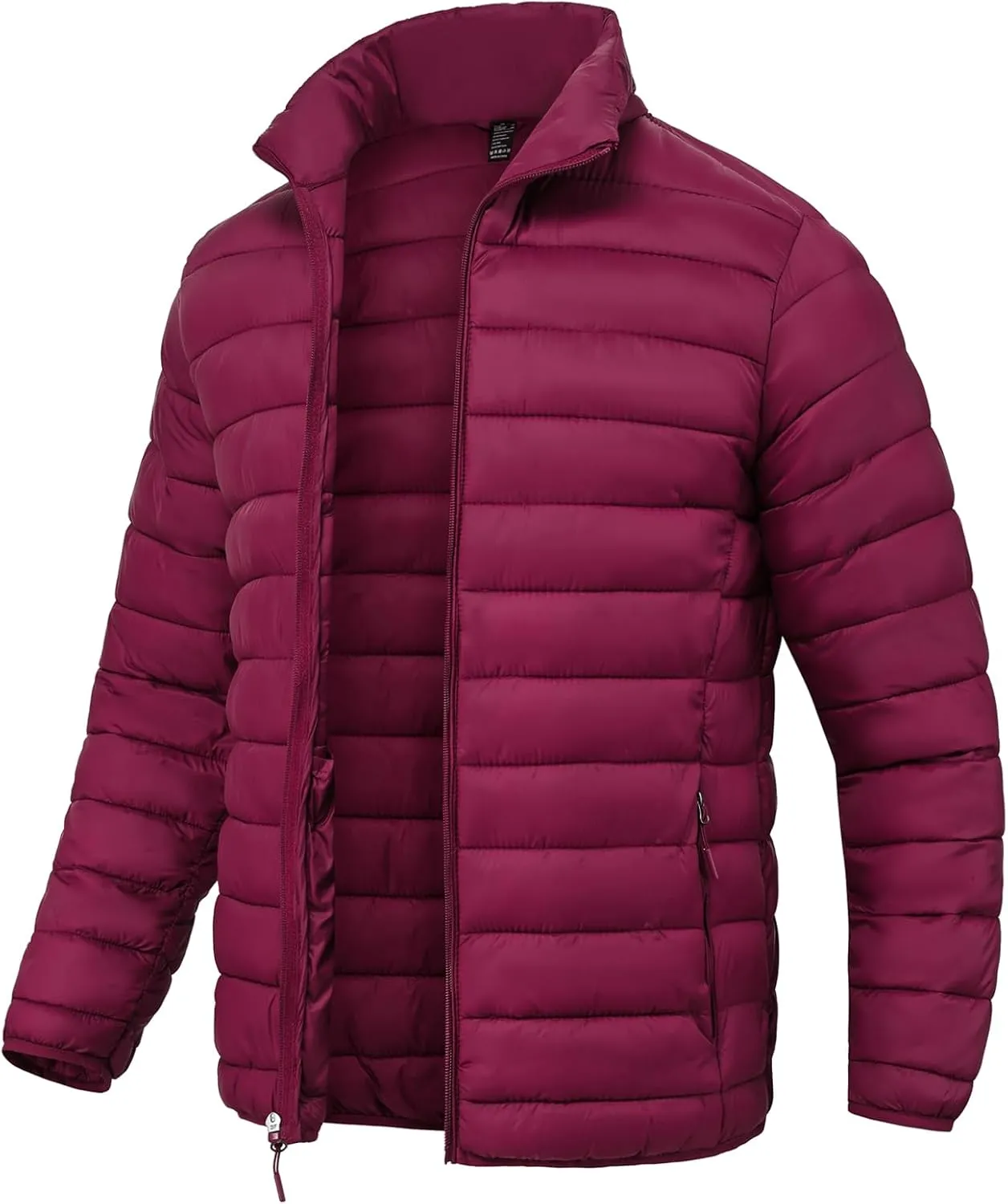 SPOSULEI Men Puffer Down Jacket Packable Lightweight Winter Jackets Coats Outdoor Waterproof Insulated Jackets
