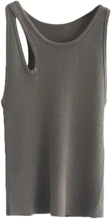 Tank Top for Women Camisole Tops for Women Knitted Tanks Camis for Women Tops Vest Crop Tees