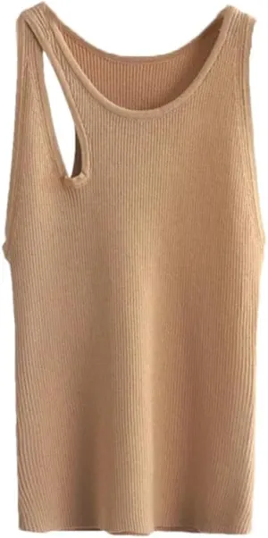 Tank Top for Women Camisole Tops for Women Knitted Tanks Camis for Women Tops Vest Crop Tees