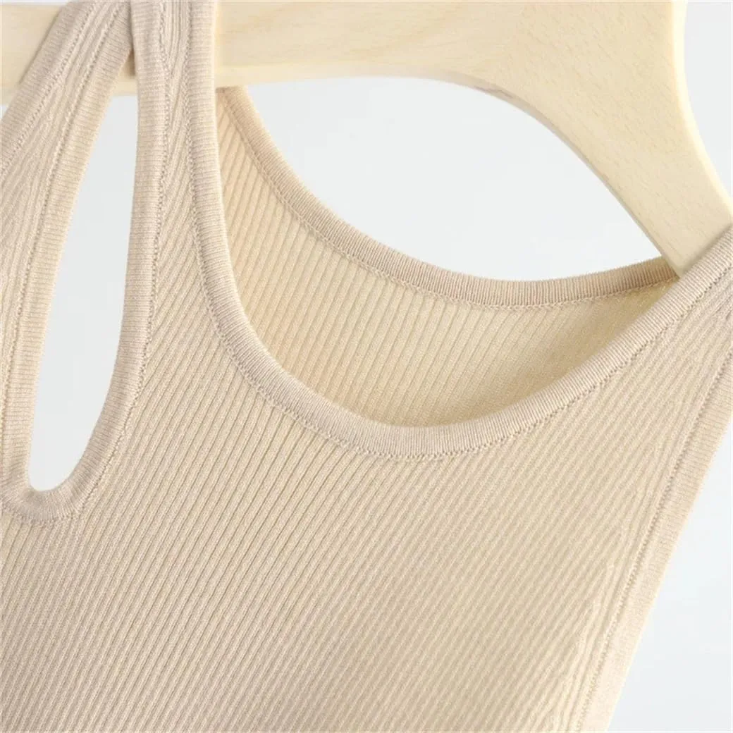 Tank Top for Women Camisole Tops for Women Knitted Tanks Camis for Women Tops Vest Crop Tees
