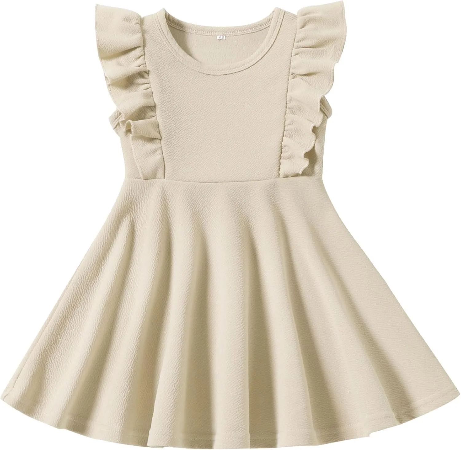 Toddler Dress Summer Baby Girls Sleeveless Ruffle Dresses for Girls Casual Birthday Party Beach Kids Sundress