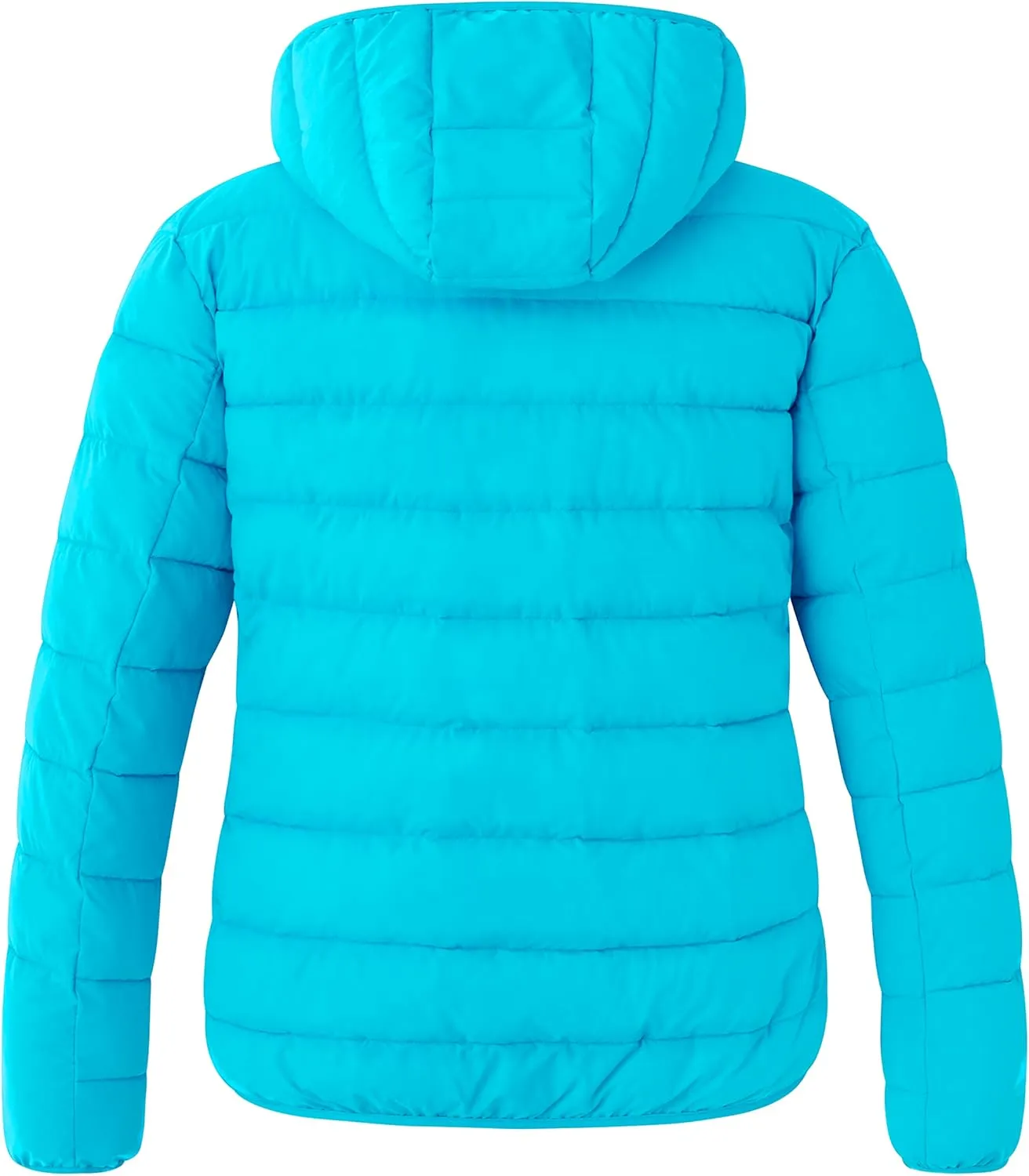 wantdo Women's Plus Size Lightweight Jackets Full-Zip Quilted Warm Jacket with Hood