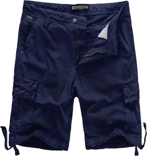 WenVen Men's Cotton Twill Cargo Shorts Classic Relaxed Fit- Reg and Big & Tall Sizes