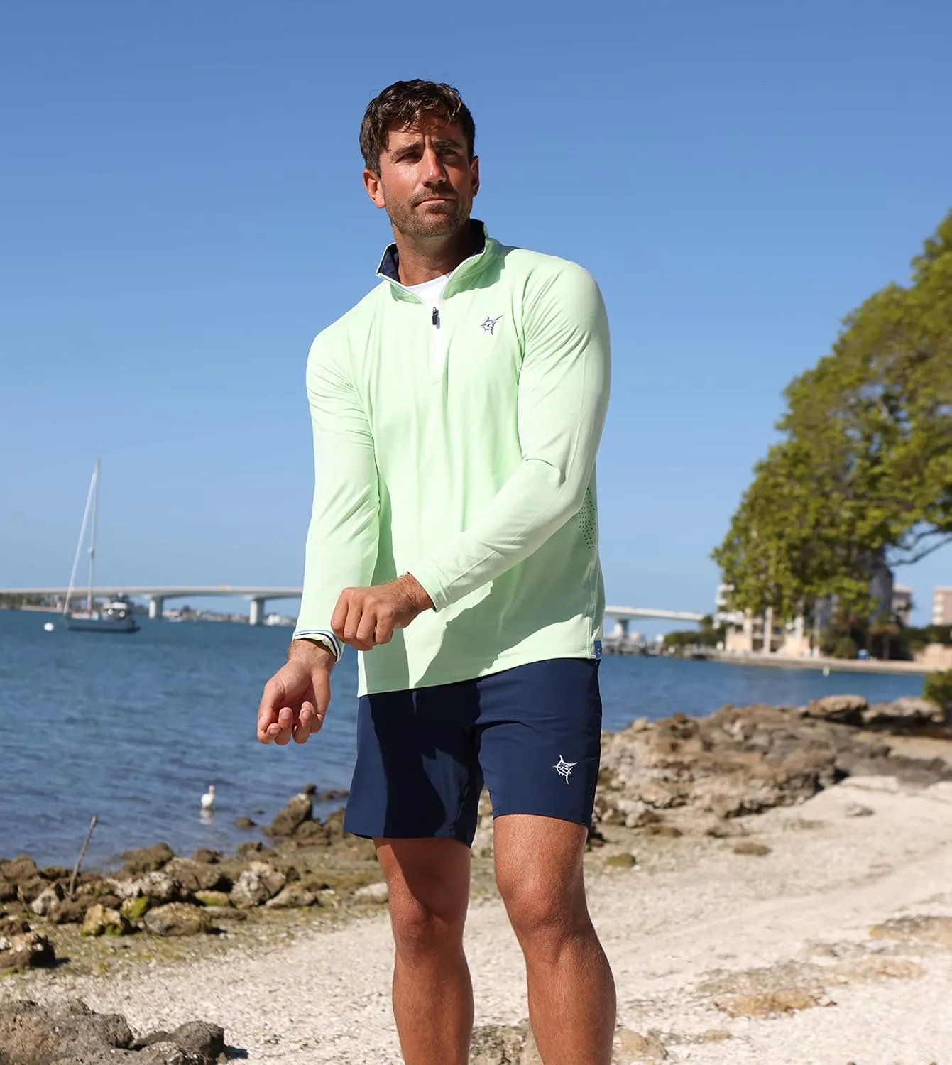 White Water Monterey Light Weight Performance 1/4 Zip Pullover