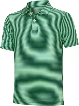 Willit Boys' Golf Polo Shirts Short Sleeve Striped Performance Youth Athletic Shirts Kids Quick Dry Polos