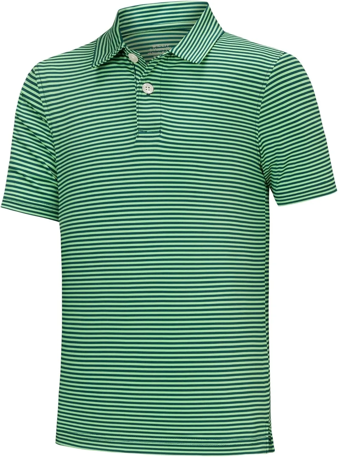 Willit Boys' Golf Polo Shirts Short Sleeve Striped Performance Youth Athletic Shirts Kids Quick Dry Polos