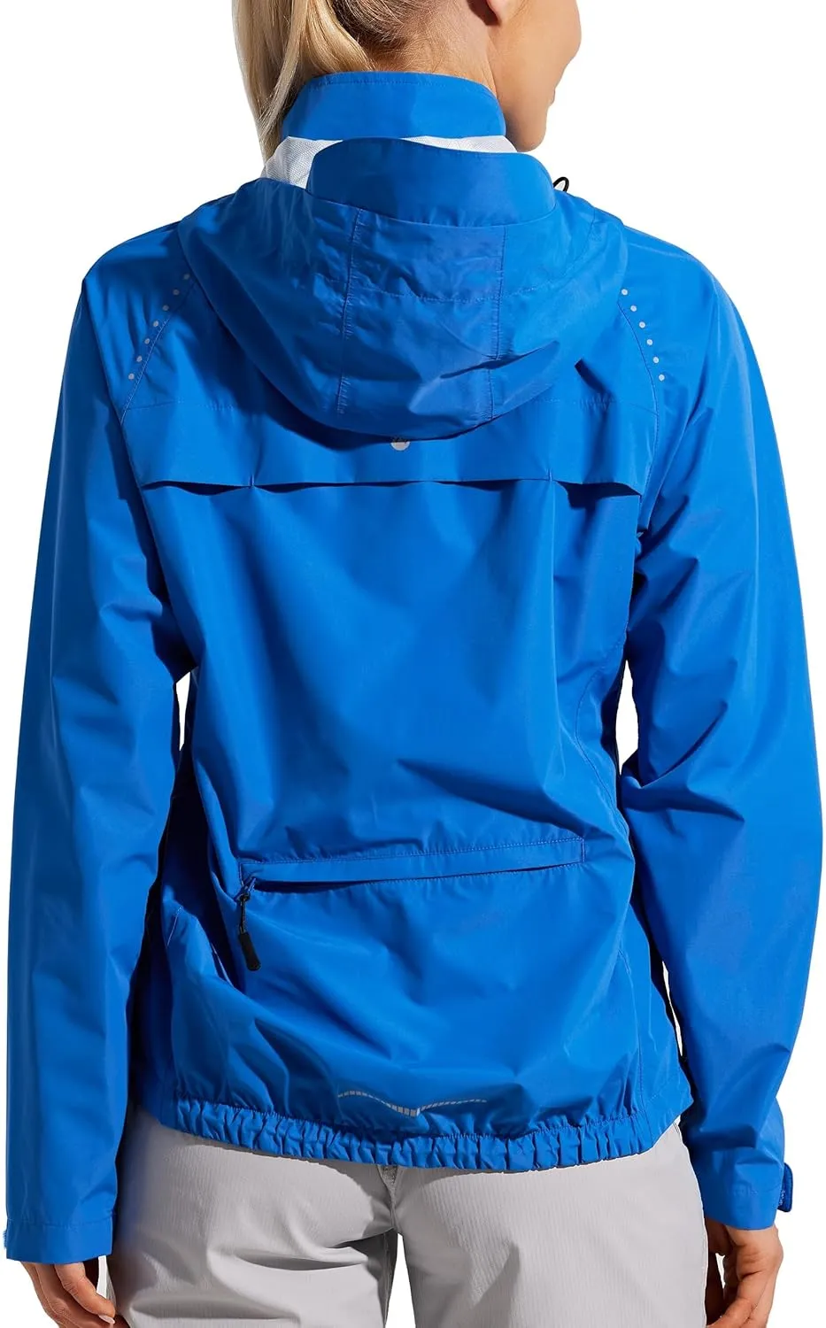 Willit Women's Cycling Running Jackets Rain Windproof Jackets Lightweight Windbreaker Bike Hiking Jacket Packable Hooded