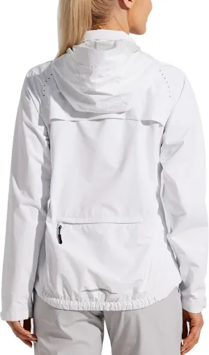 Willit Women's Cycling Running Jackets Rain Windproof Jackets Lightweight Windbreaker Bike Hiking Jacket Packable Hooded