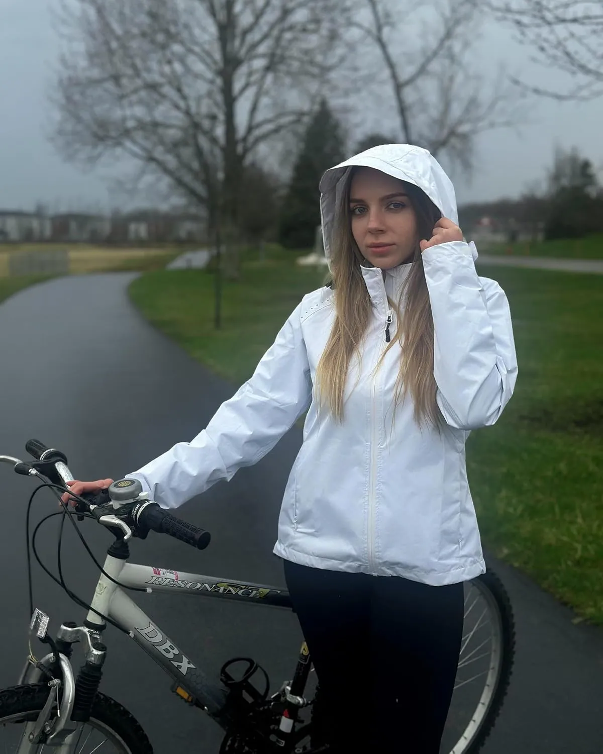 Willit Women's Cycling Running Jackets Rain Windproof Jackets Lightweight Windbreaker Bike Hiking Jacket Packable Hooded