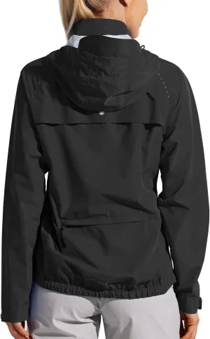 Willit Women's Cycling Running Jackets Rain Windproof Jackets Lightweight Windbreaker Bike Hiking Jacket Packable Hooded