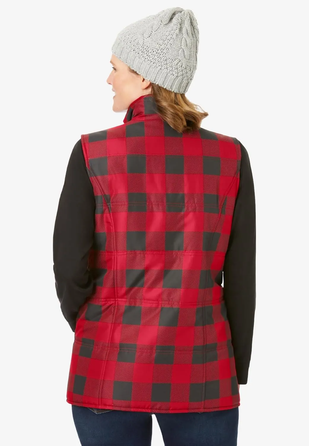 Woman Within Plus Size Quilted Vest