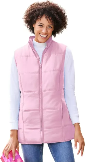 Woman Within Plus Size Quilted Vest