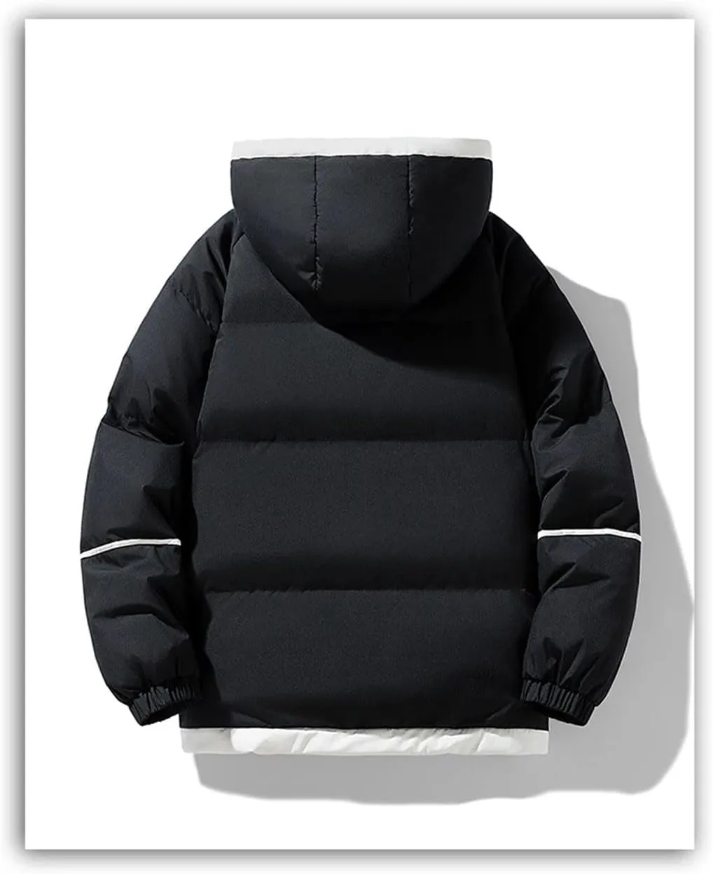 Women's Winter Padded Hooded Puffer Cotton Jackets Couple Outwear Outdoor Windproof Warm Puffy Coat