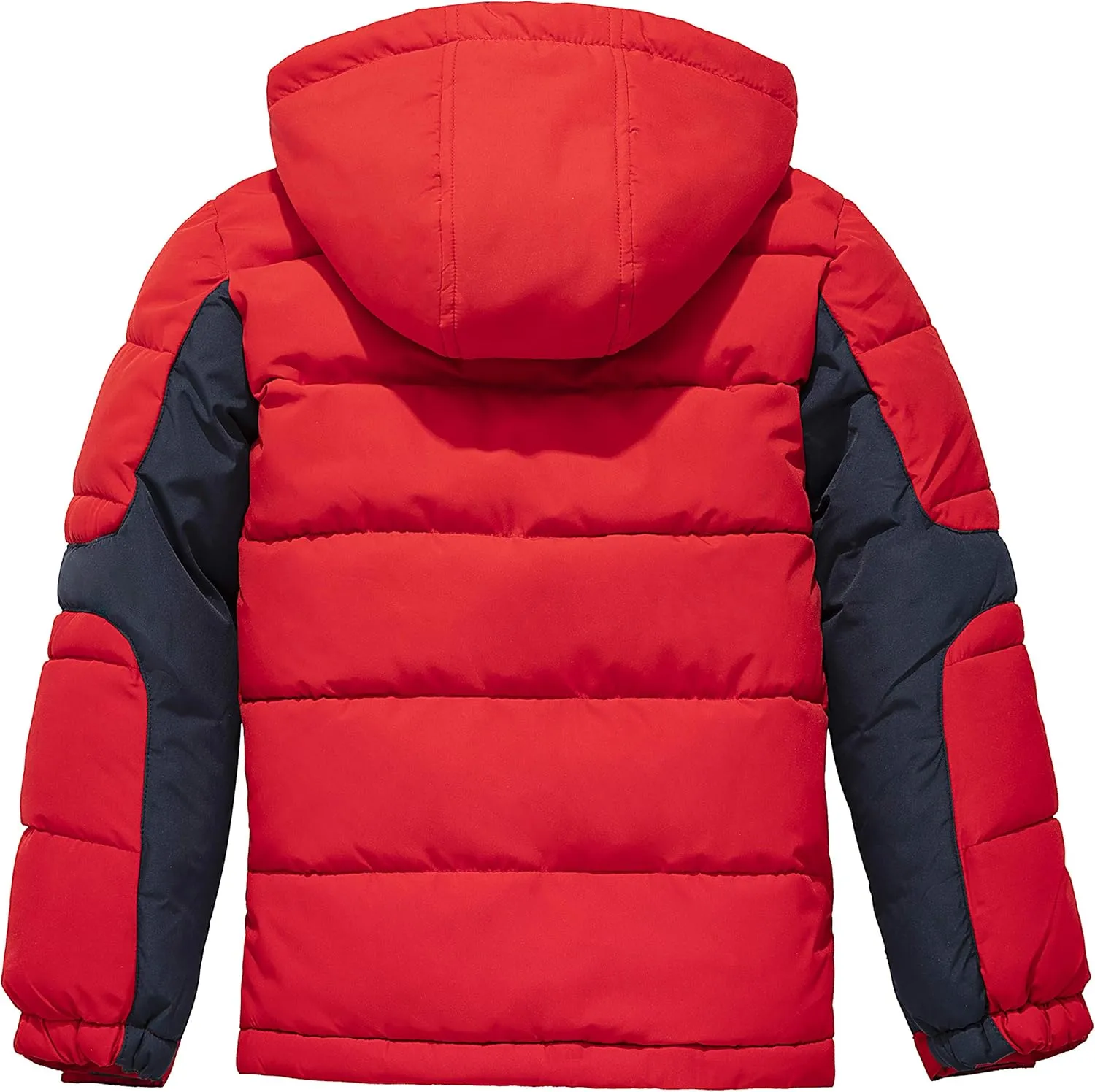 ZSHOW Boys' Hooded Puffer Jacket Waterproof Warm Winter Coat Soft Fleece Lined Outerwear Jacket