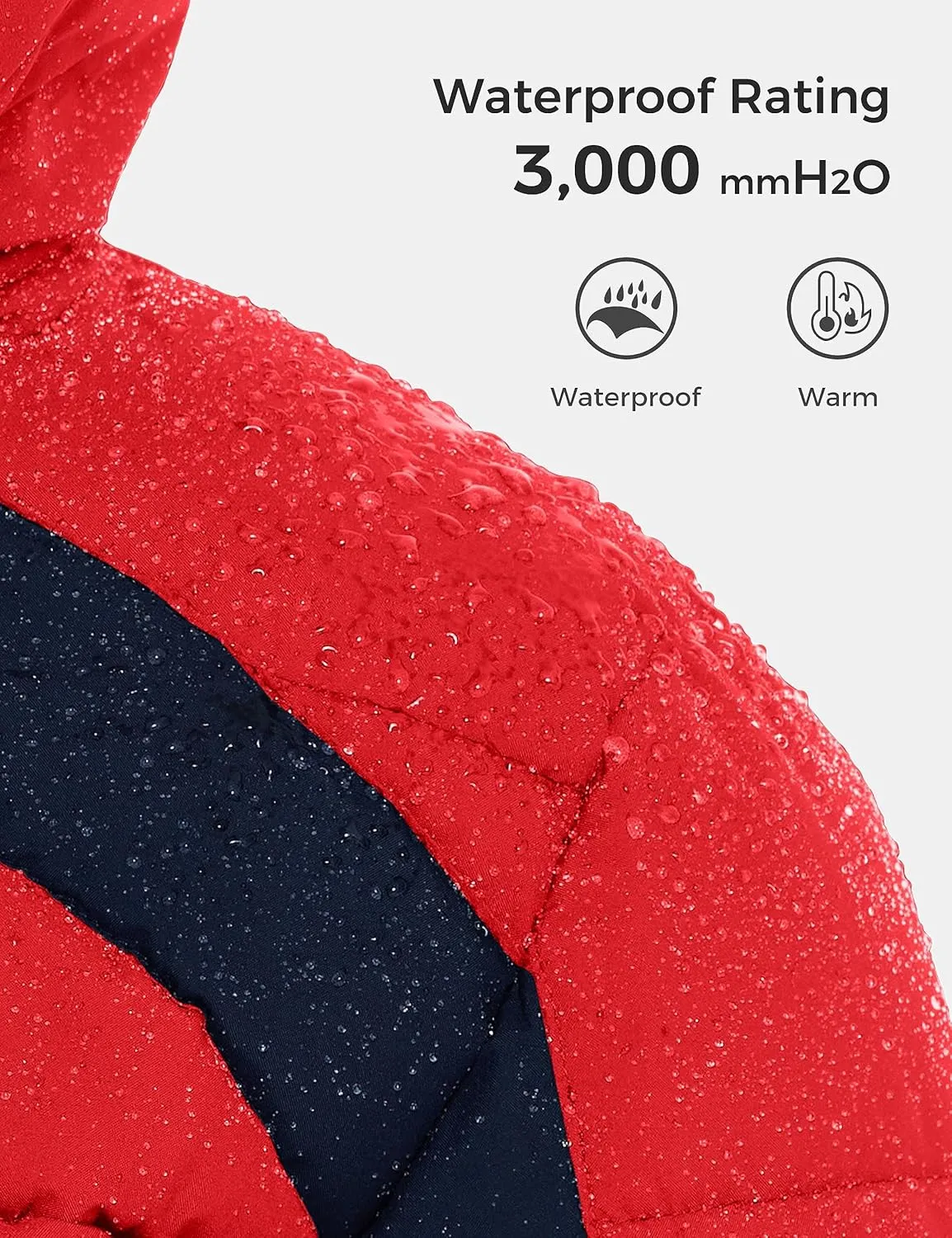 ZSHOW Boys' Hooded Puffer Jacket Waterproof Warm Winter Coat Soft Fleece Lined Outerwear Jacket